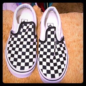 Brand new never worn van checked sneakers